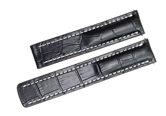 Genuine Leather Watch Band Without Deployment Clasp for Breitling Avenger