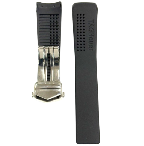Tag Heuer Replacement Watch Band 22mm RUBBER STRAP WITH BUCKLE