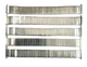 5 Pcs of Bands, 16-21 MM Silver Tone Stretch Watch Band Stainless Steel