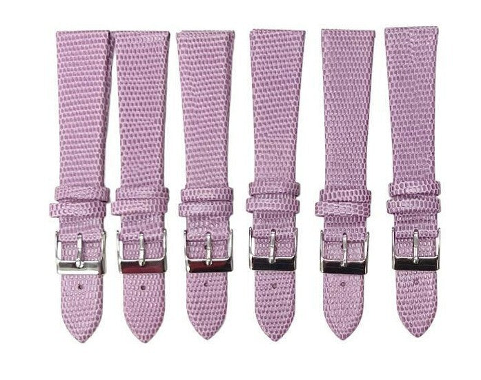 Best Quality Watch Bands Genuine Leather Lizard Grain Flat 12- 24mm