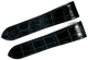 WATCH LEATHER BAND STRAP FOR CARTIER SANTOS 100XL 24.5MM BLACK COLOR - Universal Jewelers & Watch Tools Inc.