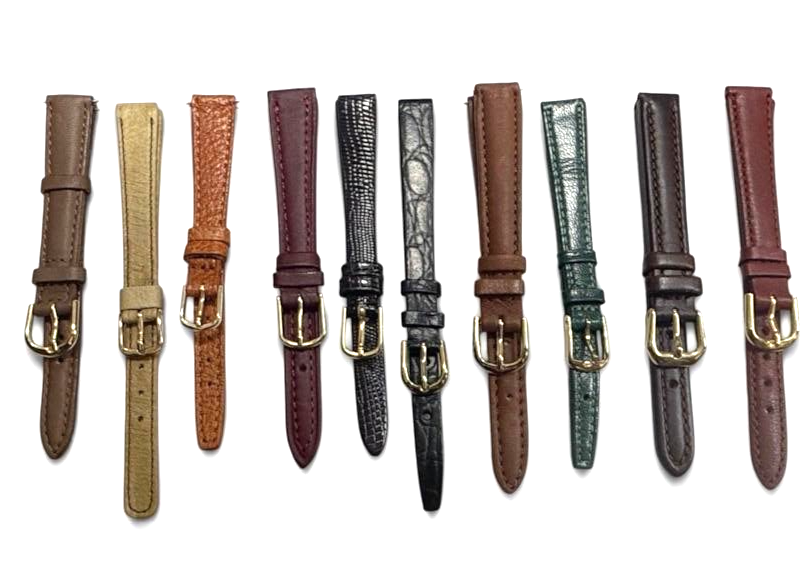 LOT OF 10 WATCH BANDS MIX SIZE STYLE AND COLORS 10/11/12/13MM (3)