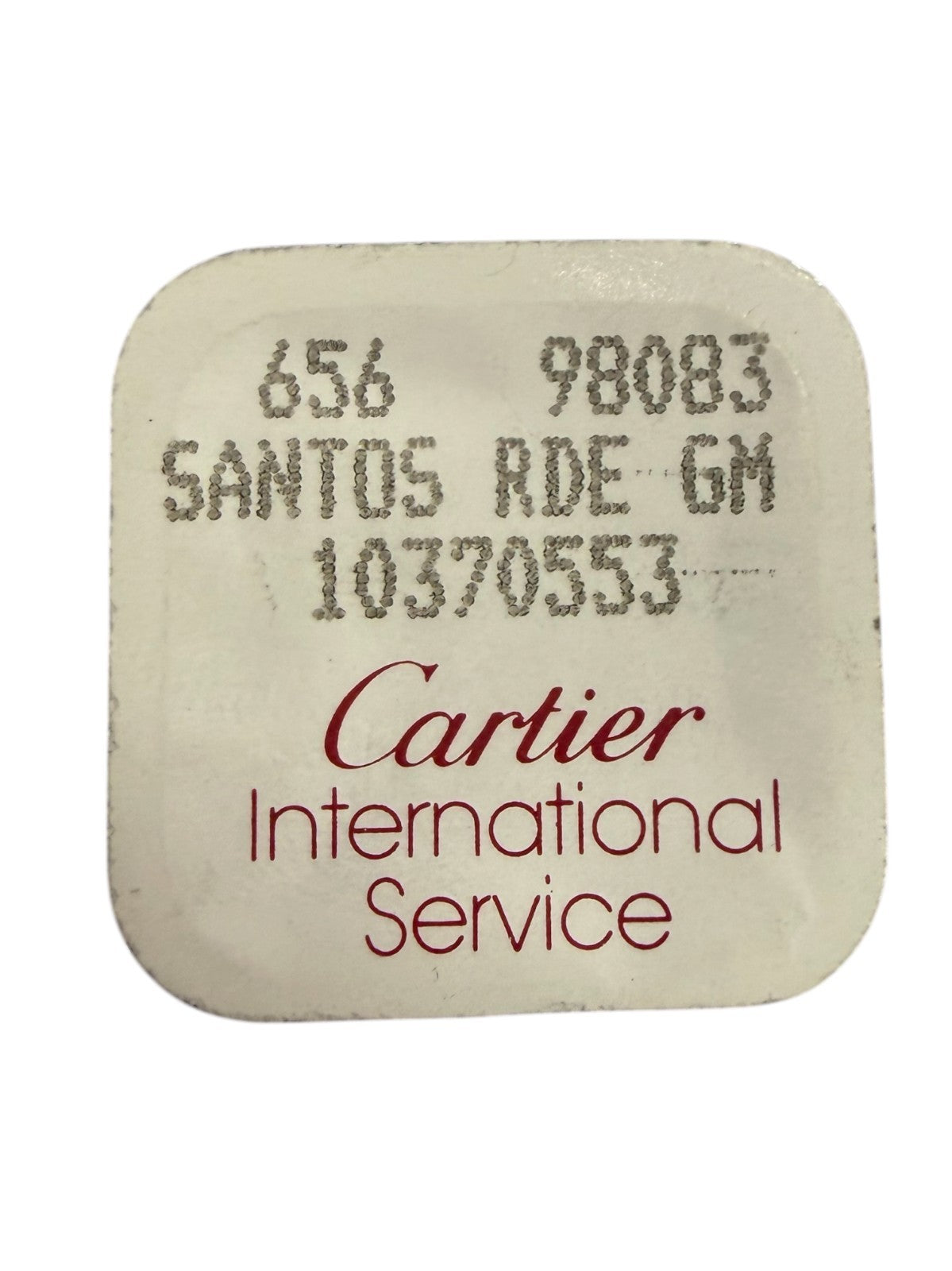 Authentic Cartier Santos RDE GM Component Ref. 10370553 / 656 98083 (Open Pack)