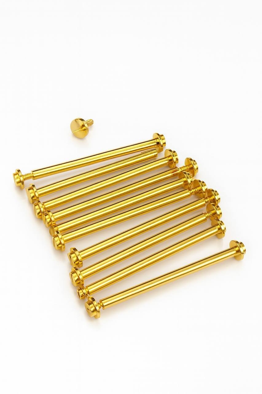Gucci Style Gold & Silver T-Bars | 3mm Head | 1.3mm Tube | 8–40mm | Lot of 10