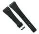 19MM PVC Black, Flat & Slim Watch Band for Casio, Timex, Citizen & others
