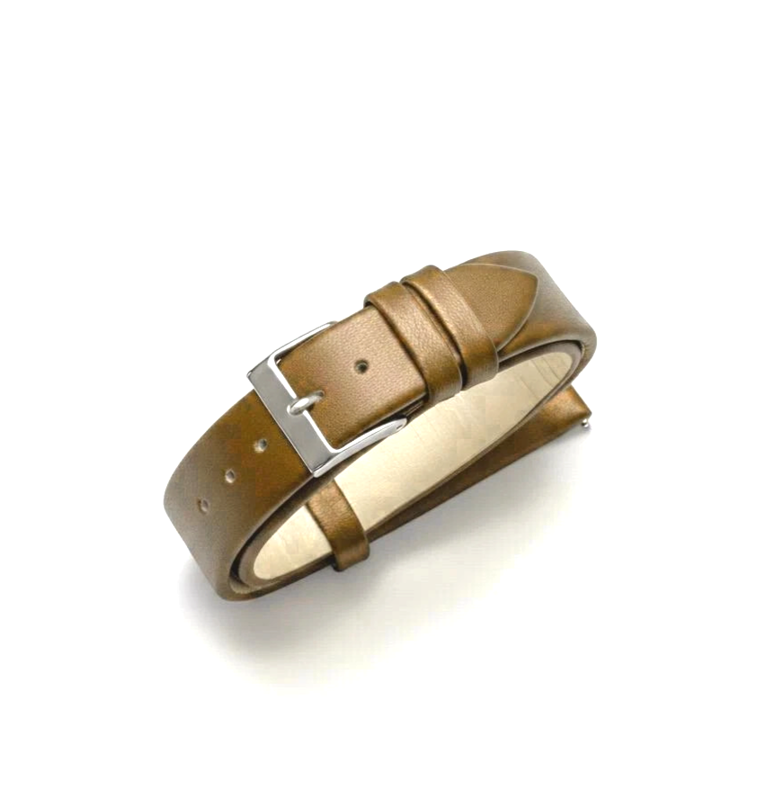 Satin Watch Bands w Quick Release pin Brown(12mm, 14mm, 16mm, 18mm, 20mm)