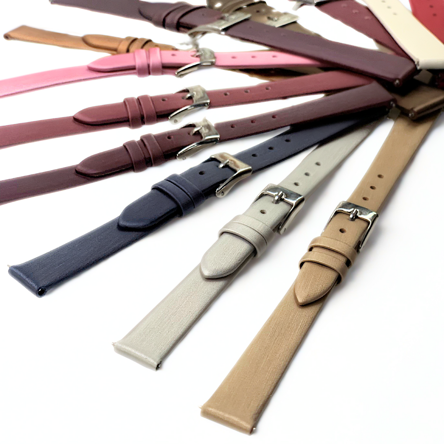 Satin Watch Band, Quick Release 11 Colors,5 Hot Sizes, Ladies Favorite