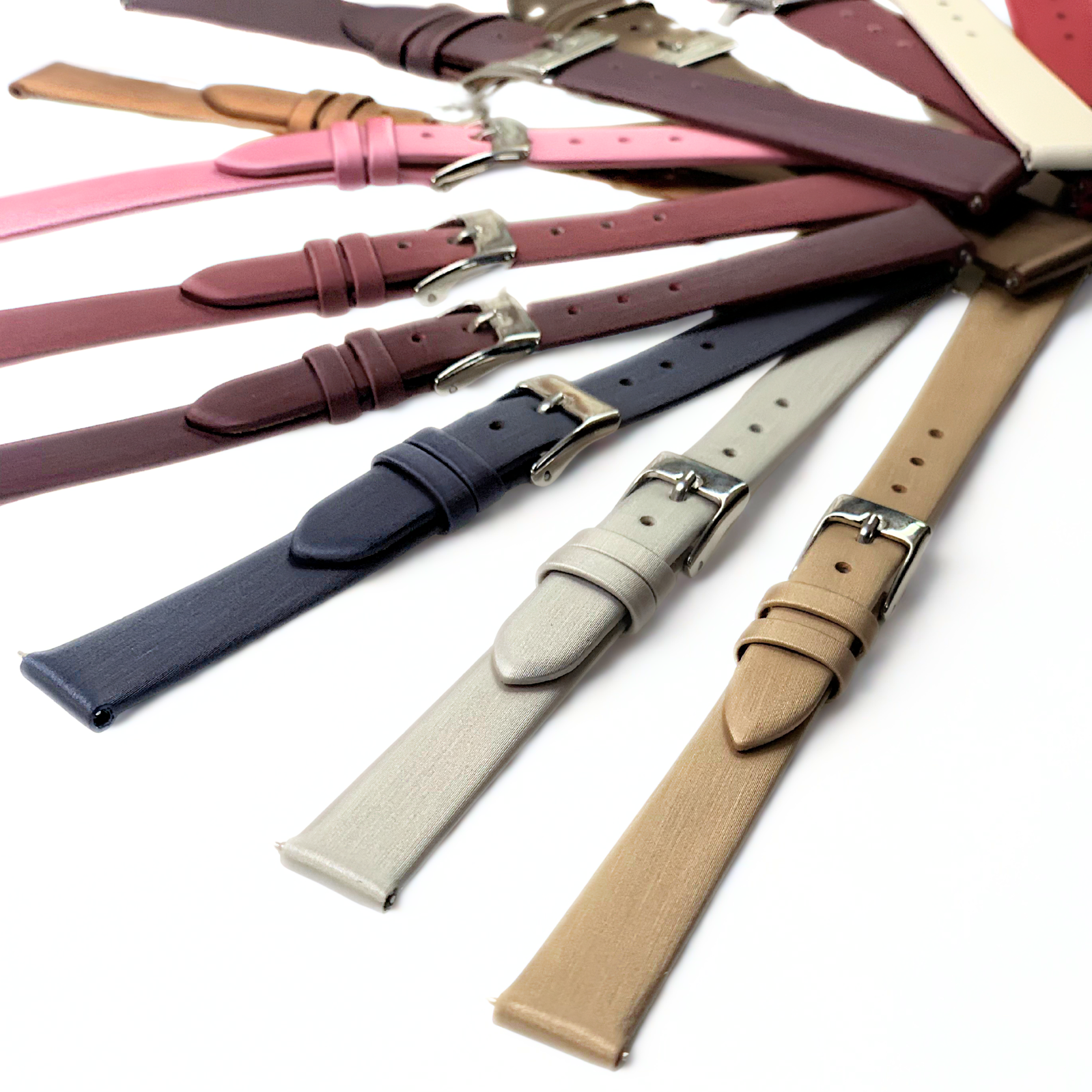 Satin Watch Band, Quick Release 11 Colors,5 Hot Sizes, Ladies Favorite