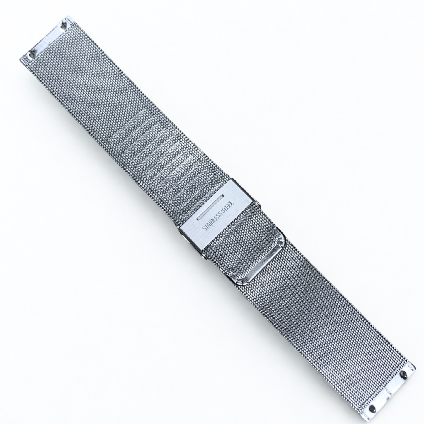 24mm Silver Color Timeless Milanese Mesh Stainless Steel Watch Band