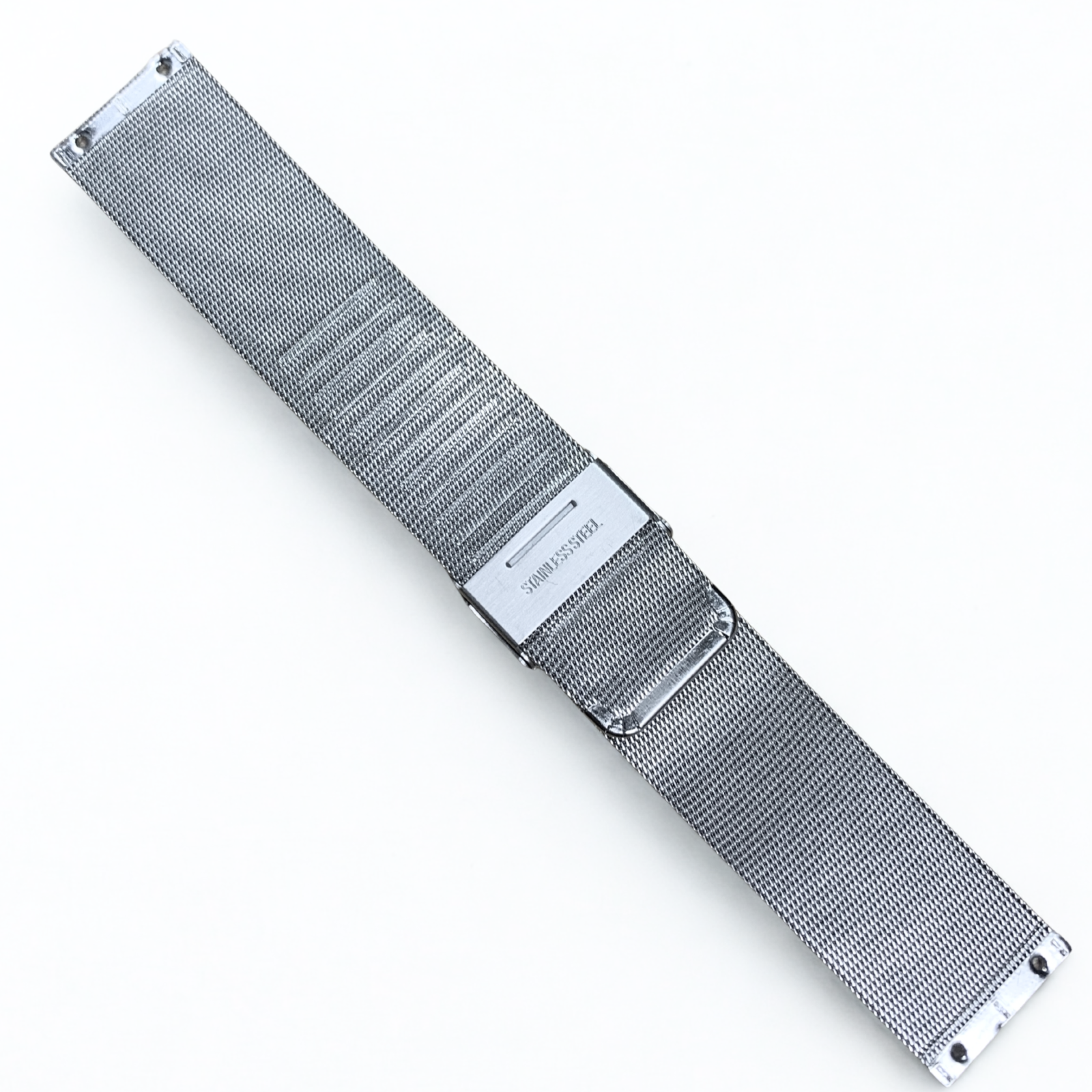 24mm Silver Color Timeless Milanese Mesh Stainless Steel Watch Band