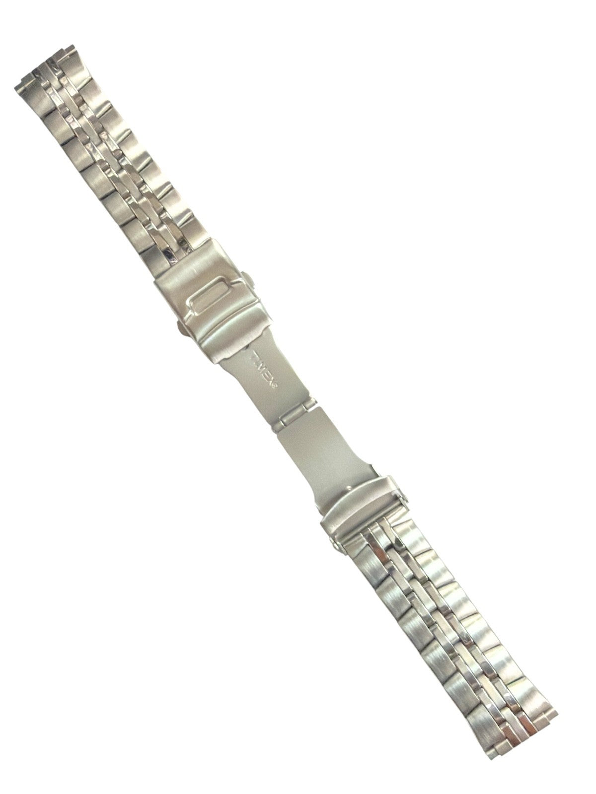 Timex 16–20 mm Stainless Steel Watch Strap Replacement Band – Silver Tone