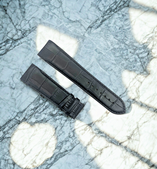 Tissot T610027446 Couturier Black Leather Watch Band Strap - 23mm - No Buckle