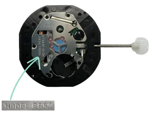 Sunon Chinese Multi Eye Watch Movement PE801 3H and 3EYES Overall Height: 4.9mm