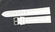 Watch Band Genuine Leather Alligator White(PADDED) 16,18,20,22,24mm XXL