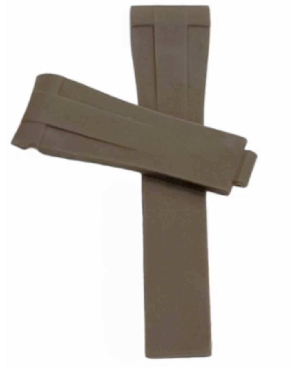 ROLEX BROWN Rubber Watch Band 20MM Fits DateJust SUBMARINER GMT DAYTONA EXPLORER