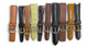 LOT OF 10 WATCH LEATHER BANDS MIX SIZE STYLE AND COLORS 16-22mm