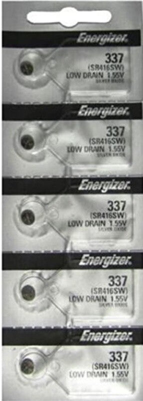 Energizer 337 Watch Cell Batteries SR416SW Sealed New pack of 10 batteries