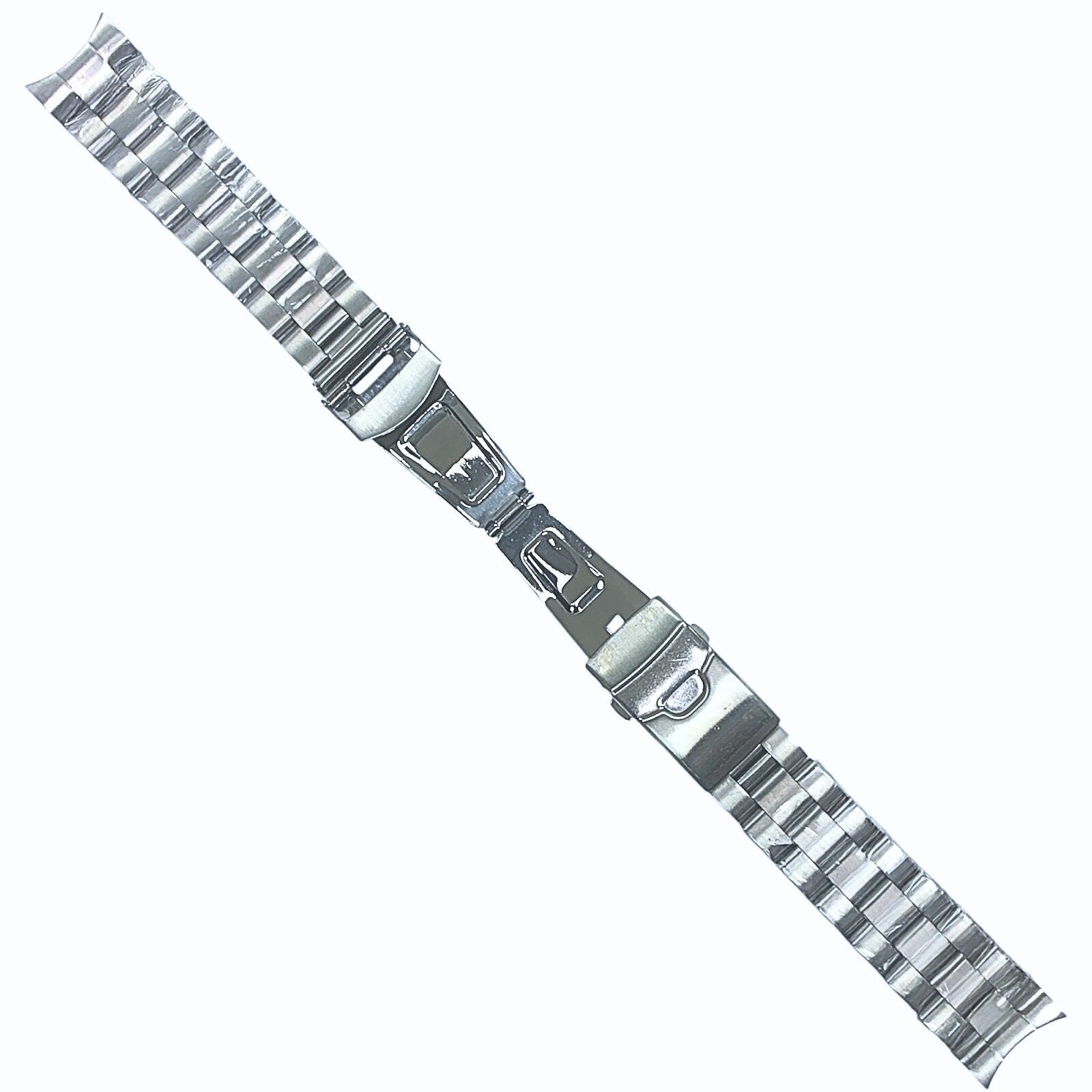 High Quailty Silver Metal Watch Band- 22mm For Men Compatible with SEIKO