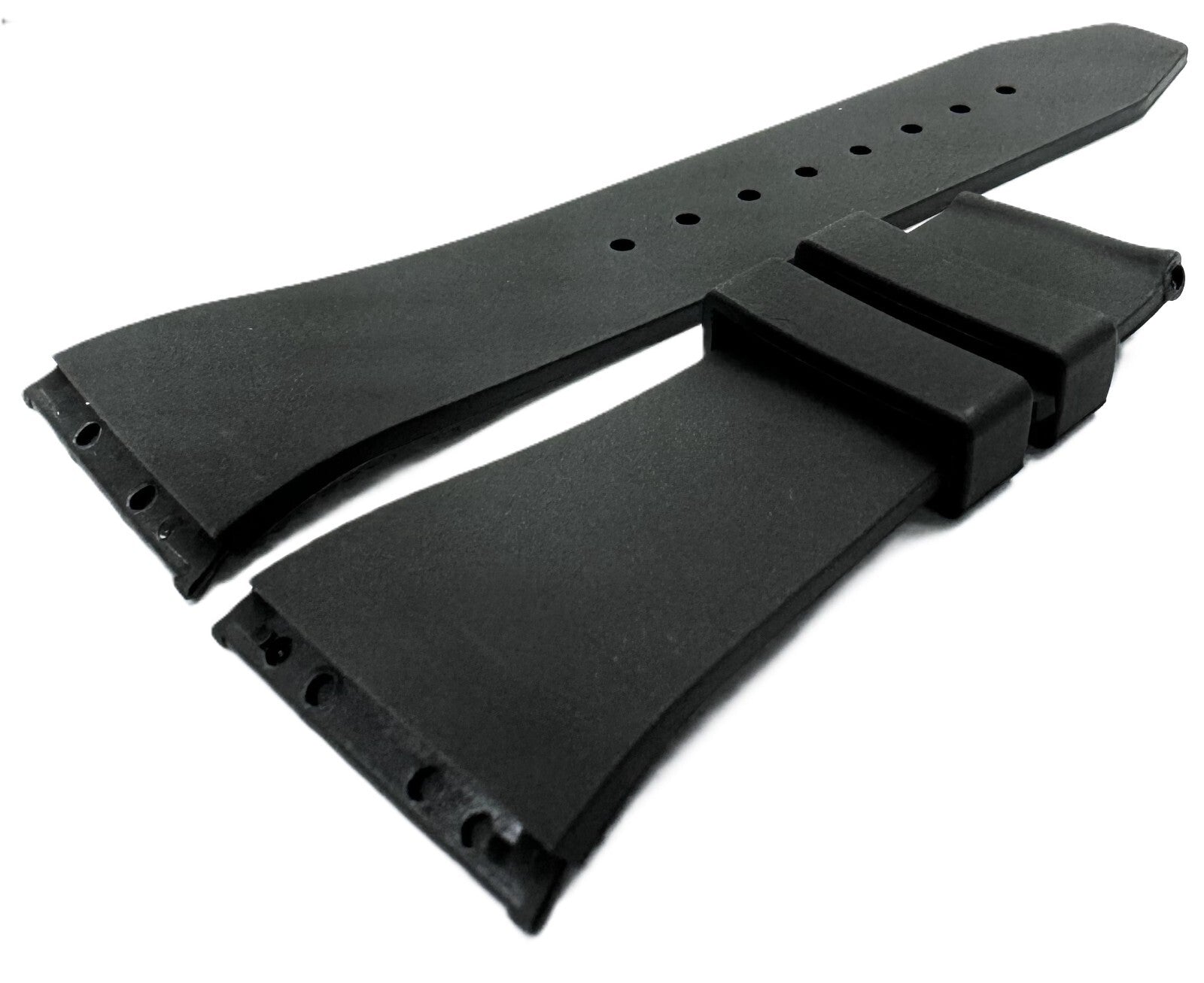 28mm Black Rubber, Replacement Watch Band for Givenchy Watches