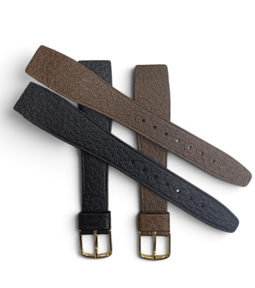 20mm LADIES BROWN GENUINE SADDLE LEATHER WATCH BAND -OPEN END