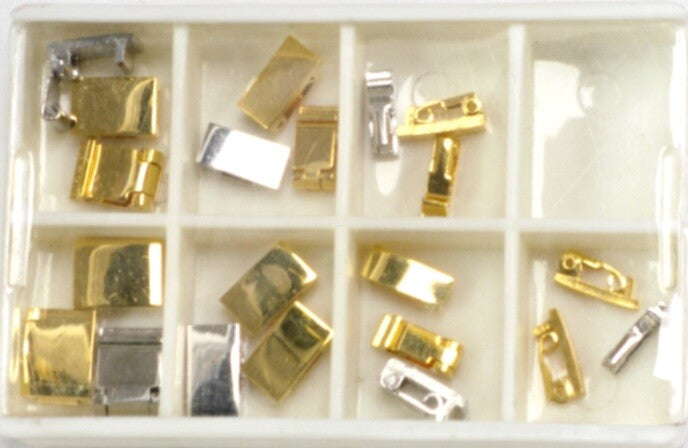 Watch Band Clasp Link Clasp Assortment 21Pcs. Yellow and White