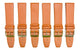 Lot of 6, 18-24mm Genuine Leather Plain Tan Color, Flat & Unstitched Watch Band