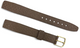 18mm LADIES BROWN GENUINE SADDLE LEATHER WATCH BAND -OPEN END-MT-18