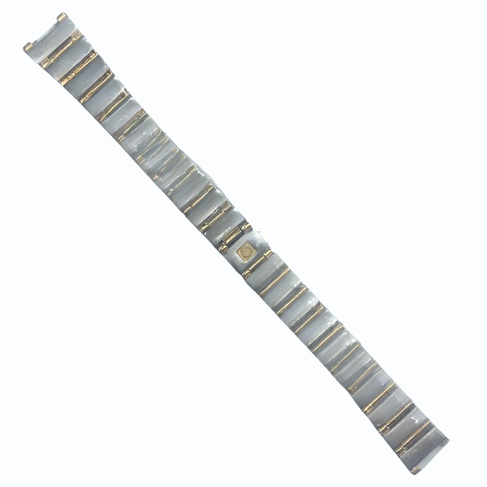 OMEGA 1551/861 Steel Watch Band - 16mm with 10mm Lug Fit - Two Tone(Gold&Silver)