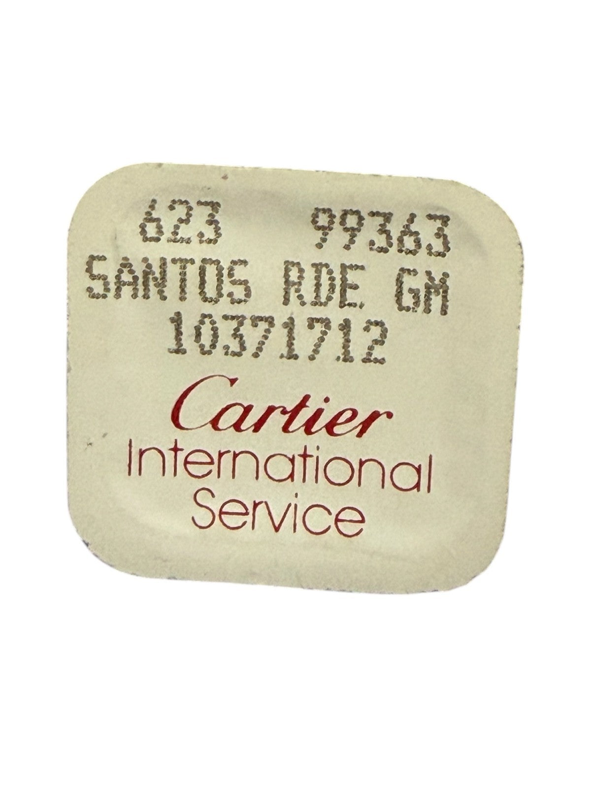 Authentic Cartier Santos RDE GM Component Ref. 10371712 / 623 99363 (Open Pack)