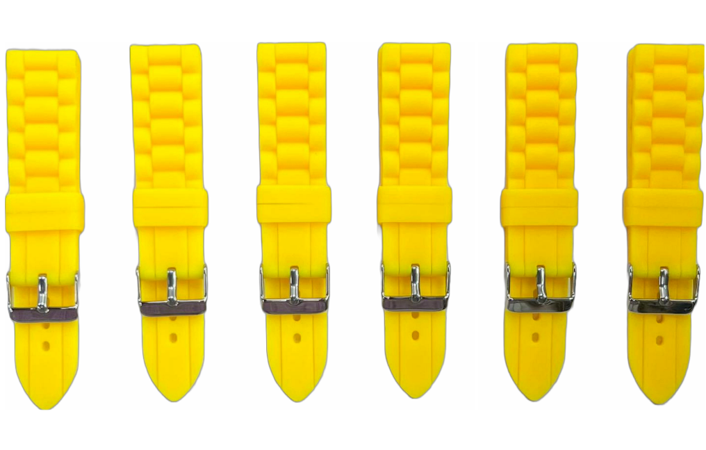 Premium Quality Soft Silicone Rubber Textured Sport Watch Band 20mm-24mm