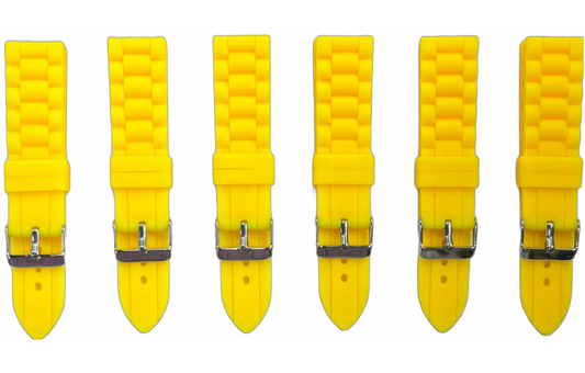 Premium Quality Soft Silicone Rubber Textured Sport Watch Band 20mm-24mm