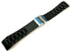 Watch Band Silicone Black With Flip Buckle Clasp 22MM Curved Ends (BEST QUALITY)