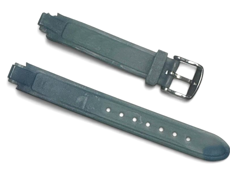 PVC PLASTIC RUBBER WATCH BAND BLUE COLOR DESIGN