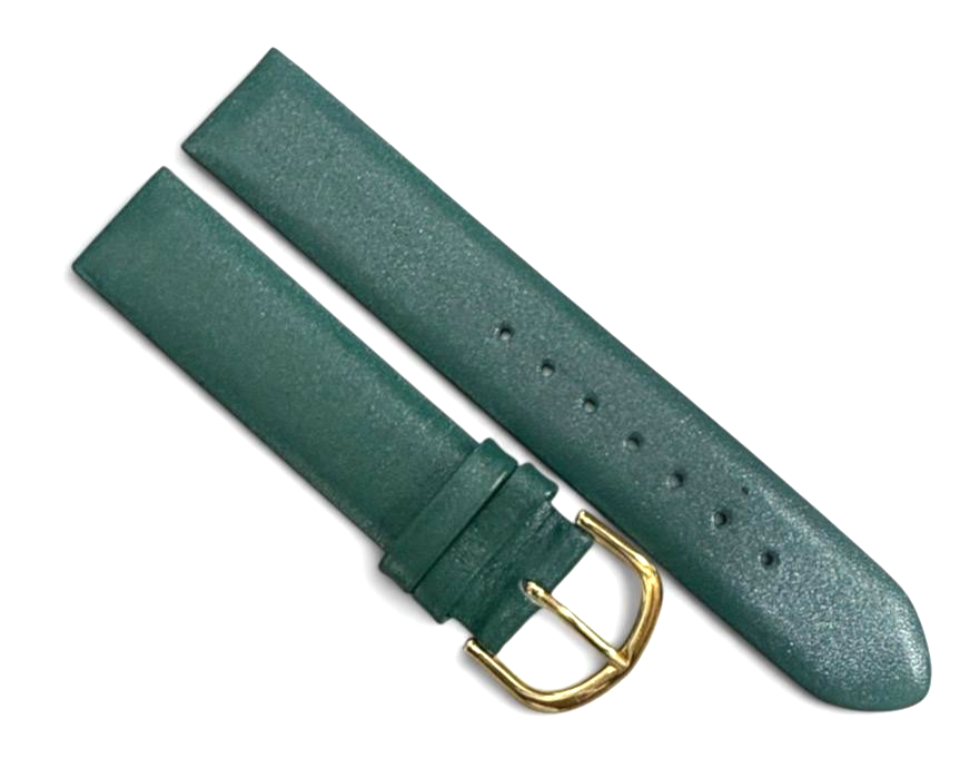 Green Color w/stich padded Band Genuine Leather 18mm