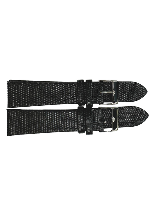 SET OF 2 Quality WATCH BAND GENUINE LEATHER LIZARD GRAIN SIZES 12MM-22MM