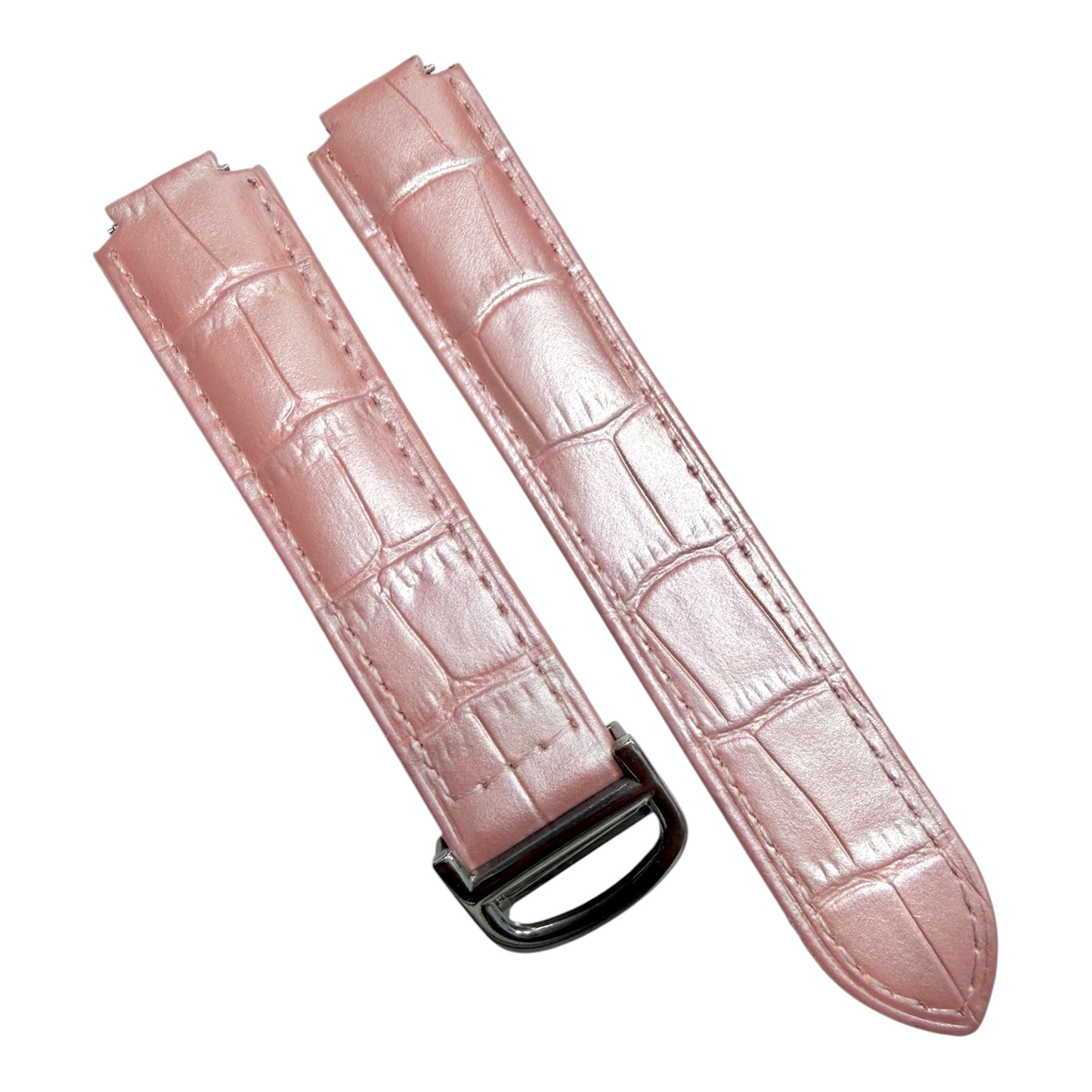14/16/18/20/22mm Genuine Leather Pink Watch Band For Ballon Bleu