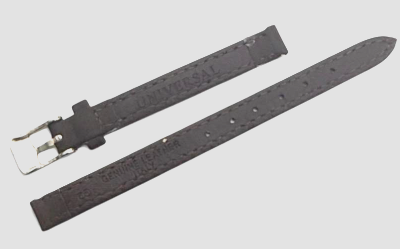 8MM D.BROWN UNIVERSAL Genuine Leather Watch Band Strap