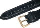 Watch Band Genuine Leather Black Alligator Grain,Padded, 8mm (A1 Quality)