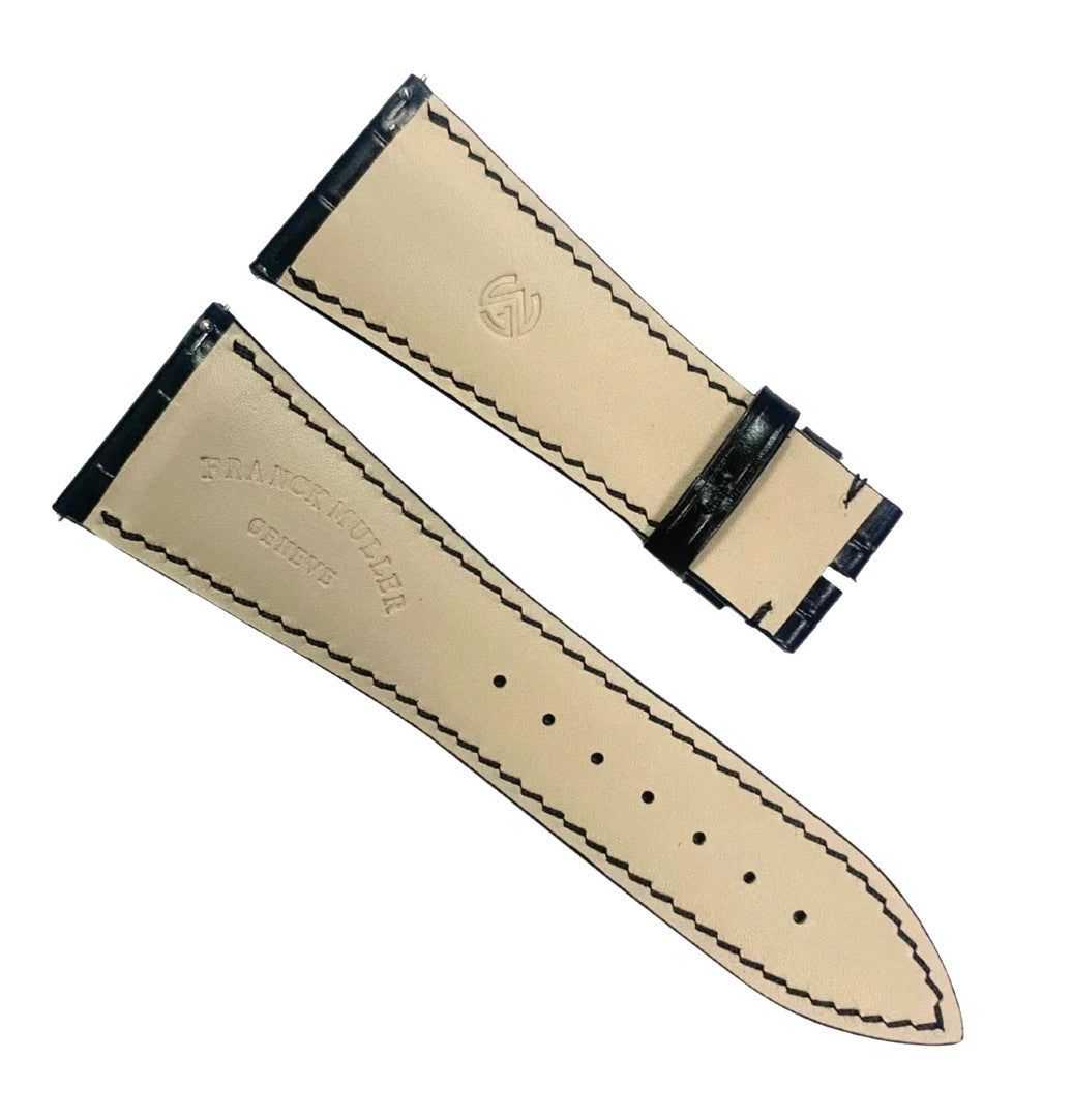 Genuine Franck Muller Watch Band 24mm x 22mm – Black