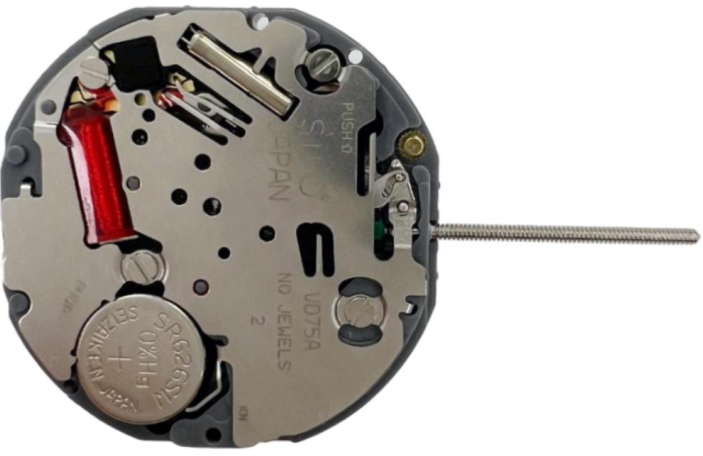 Hattori VX75  Seiko Quartz Watch Movement Overall Height 5.0mm