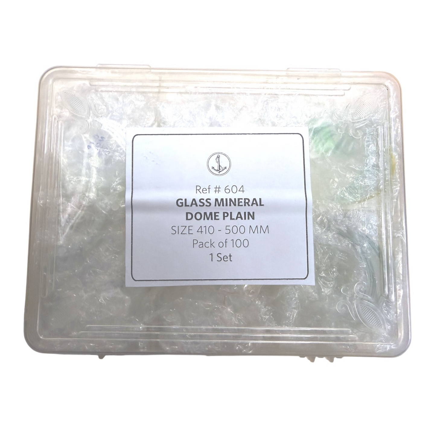 Glass Mineral Double Dome Plain Watch Crystals Set – 100pcs 41 -50 MM