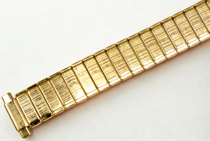 Lot of 5 Watch Bands Gold-Tone Stretch Stainless Steel fit Women Watch 9-12MM