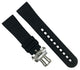 23x17 mm High-Quality Replacement Rubber Watch Band for BLANC PAIN Watches