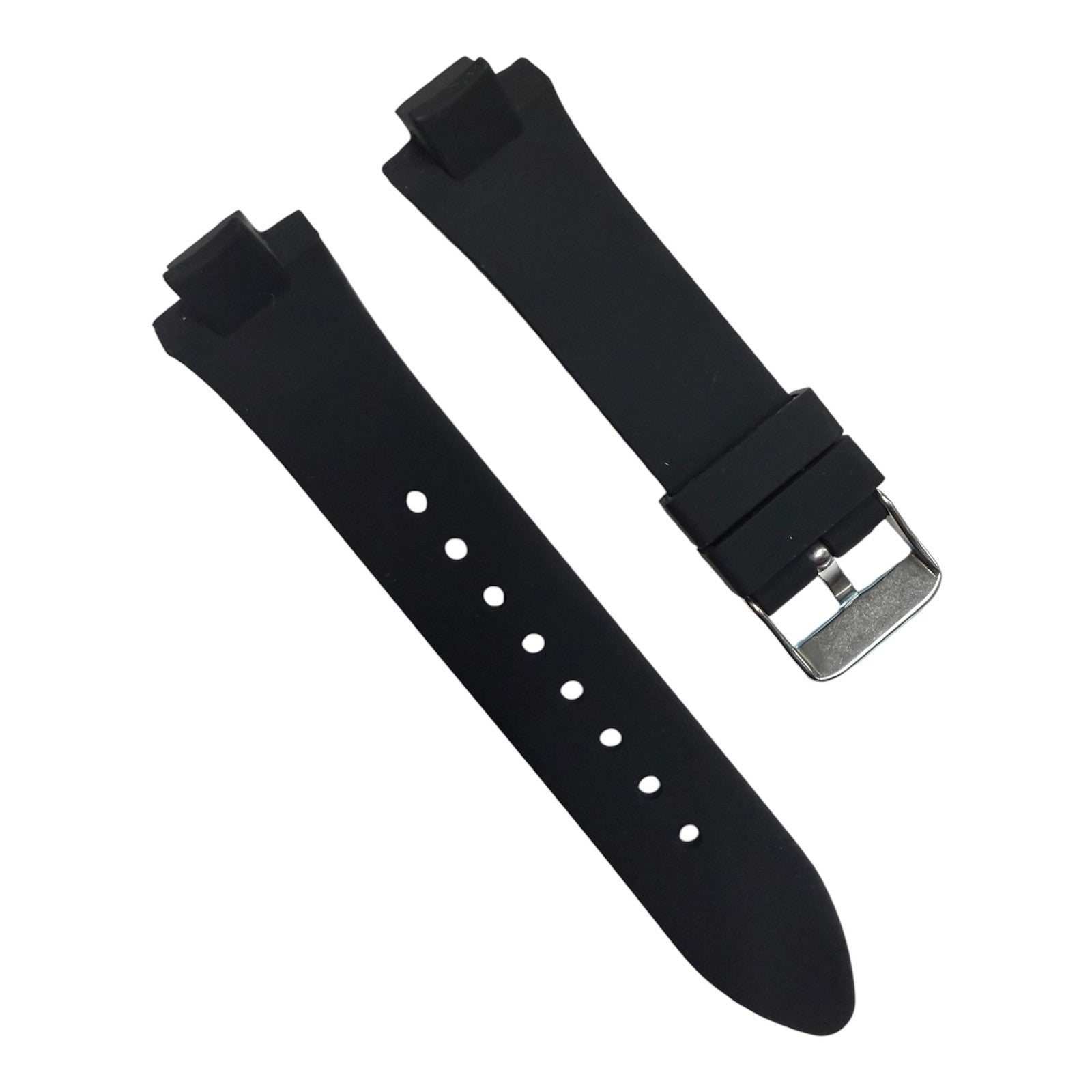 Premium Rubber/Silicone Outcut Watch Band Strap for Baume & Mercier 24mm