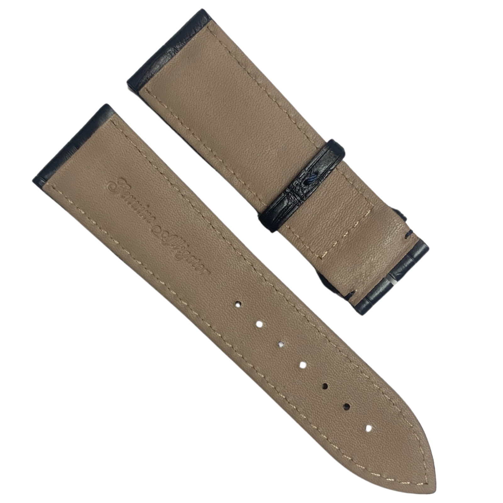 Luxury Genuine Alligator Leather Blue Leather Watch Band Strap – Multiple Sizes