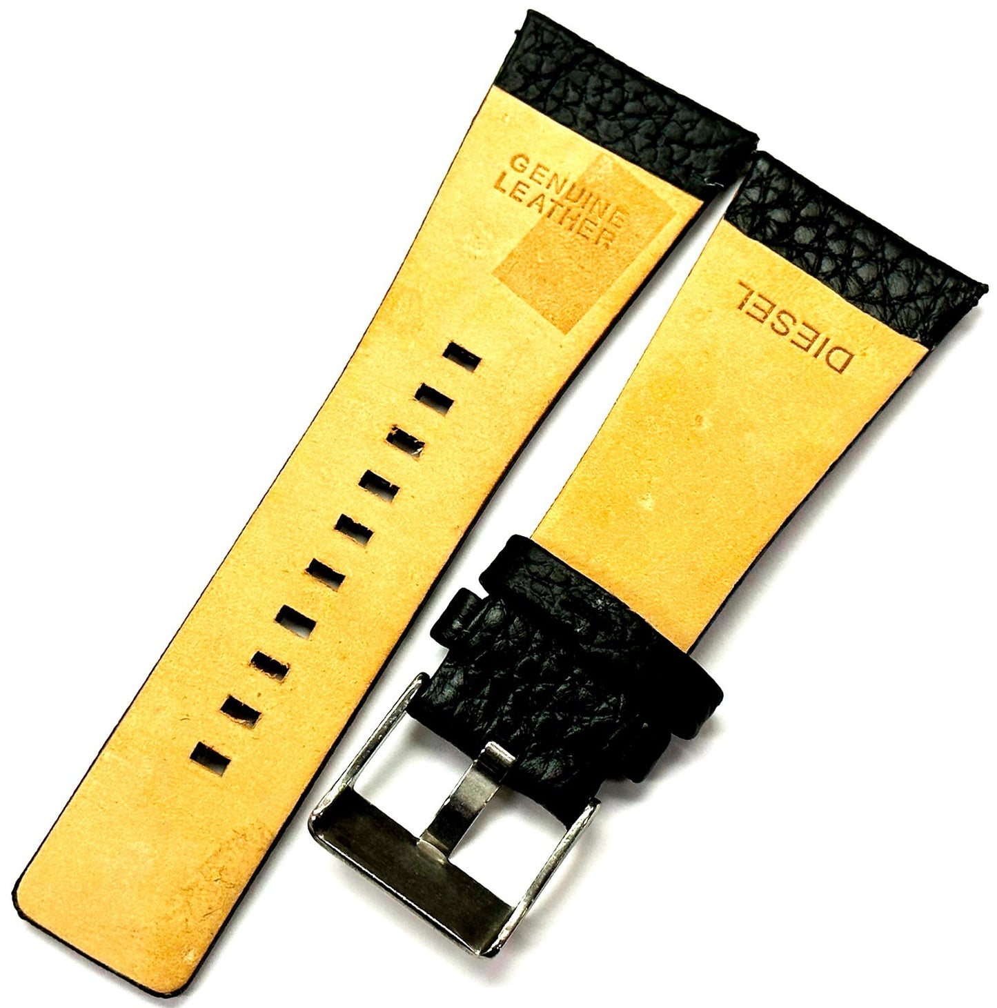 Watch Band Genuine Leather Black color 30 mm .28 mm,26 mm, 24mm