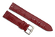 18mm Red Designer Alligator Genuine Leather Watch Strap Band