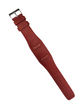 22mm Genuine Leather Watch Band Red for Fossil & Guess Watches