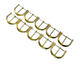 16MM WATCH BUCKLE  FOR WATCH BAND STRAP SHINY GOLD (10 pcs of bag)