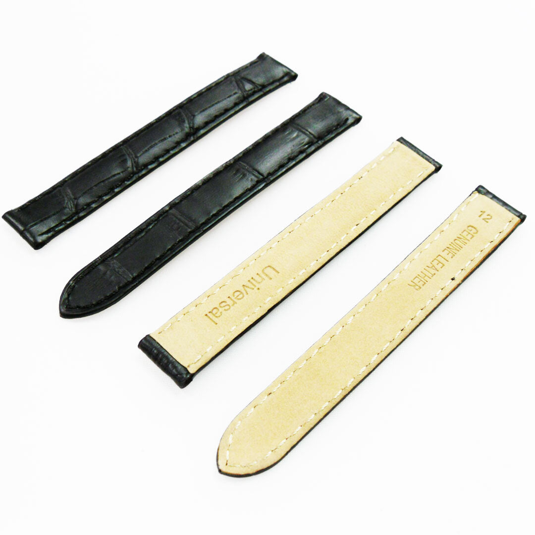 Watch Band Genuine Leather  Alligator Grain (PADDED) fIt Cartier Watch 12X12MM